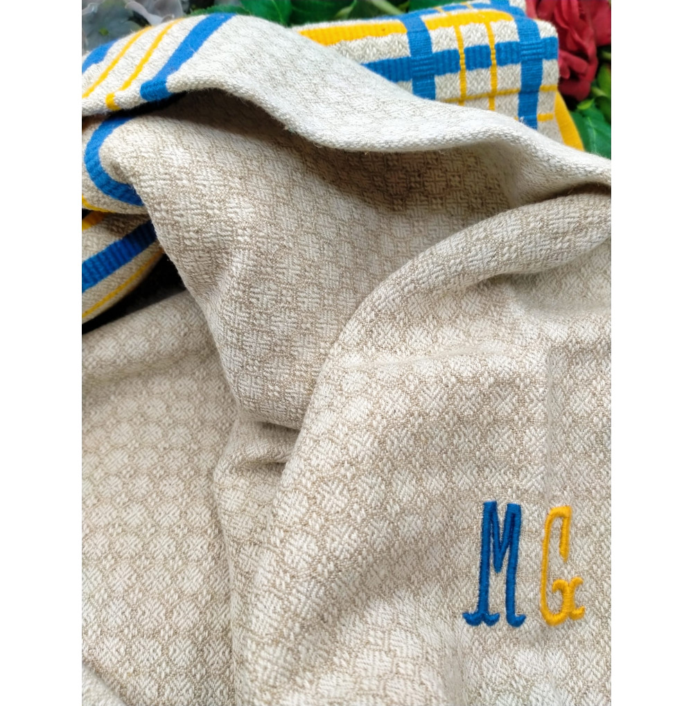 Mantel algodón antiguo con...