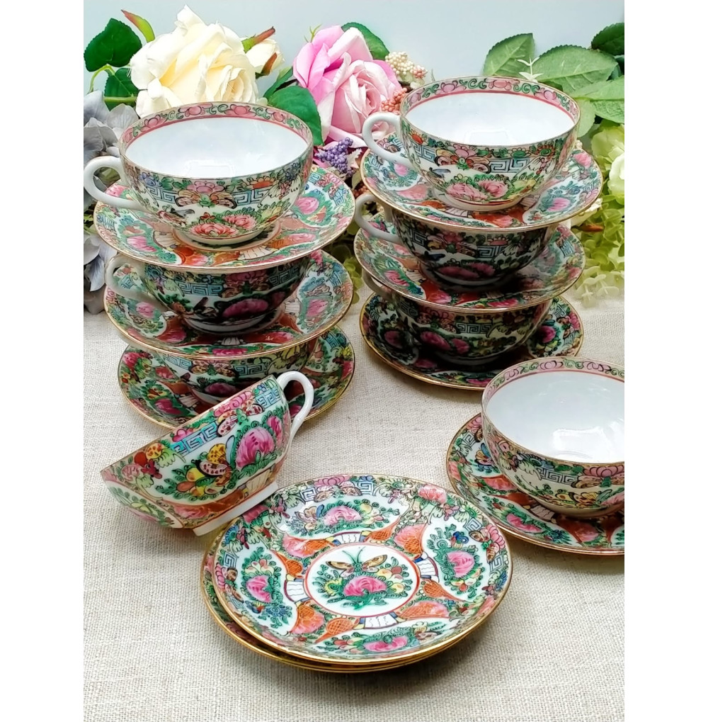 Rosetón taza de té