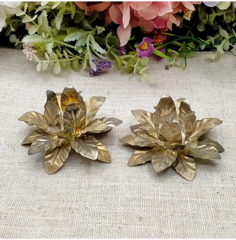 Candeleros metal pareja