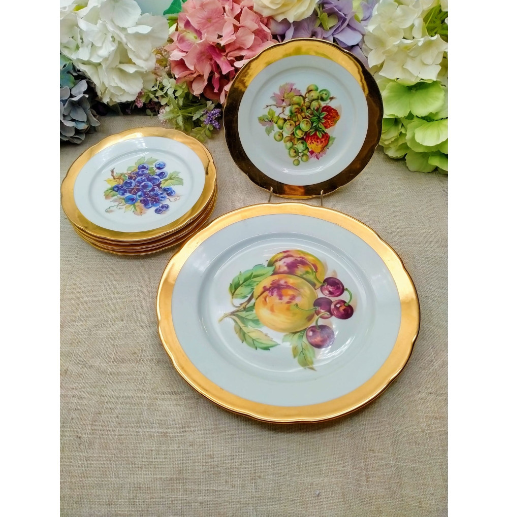 Juego platos y fuente