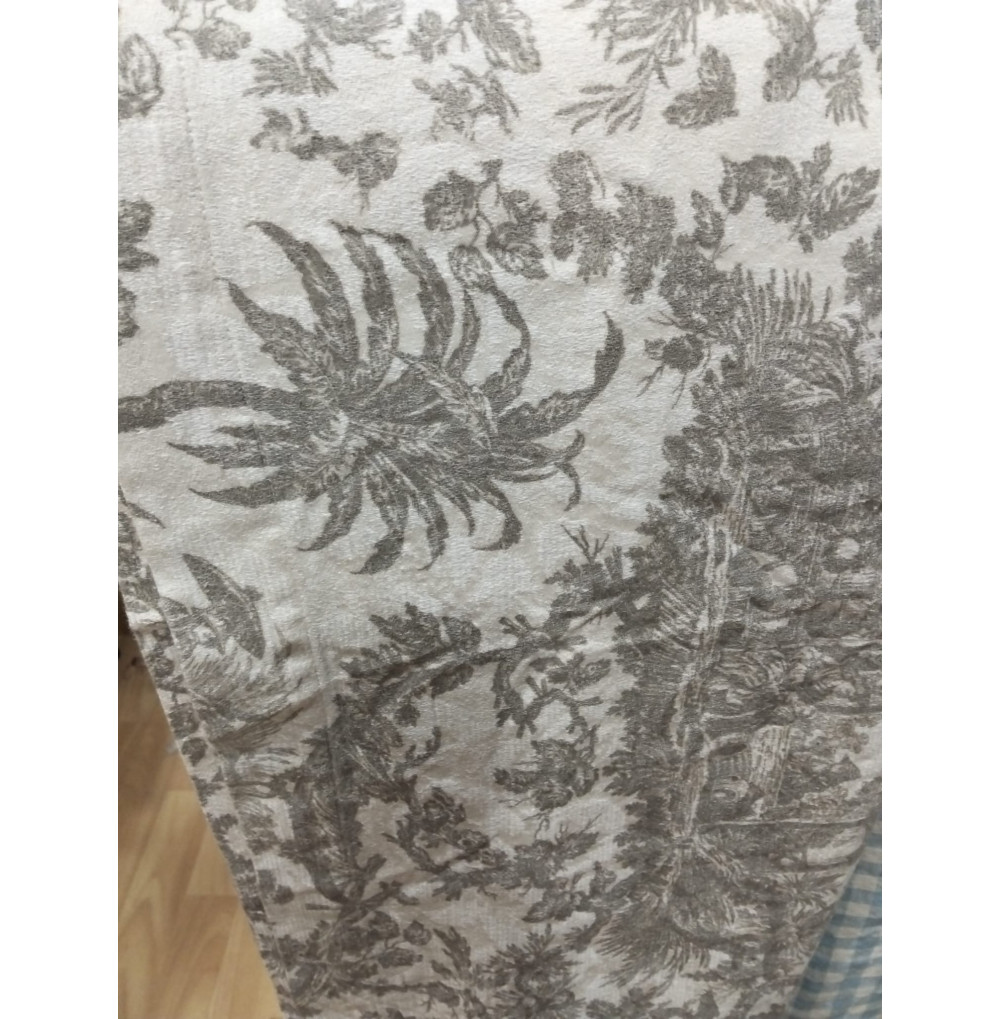 Mantel toyle gris 2,75m