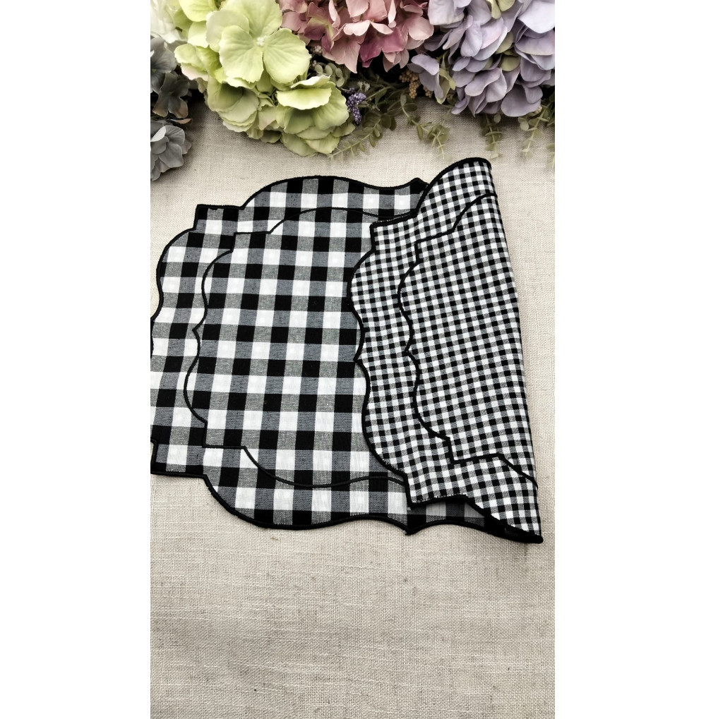 Individual vichy negro