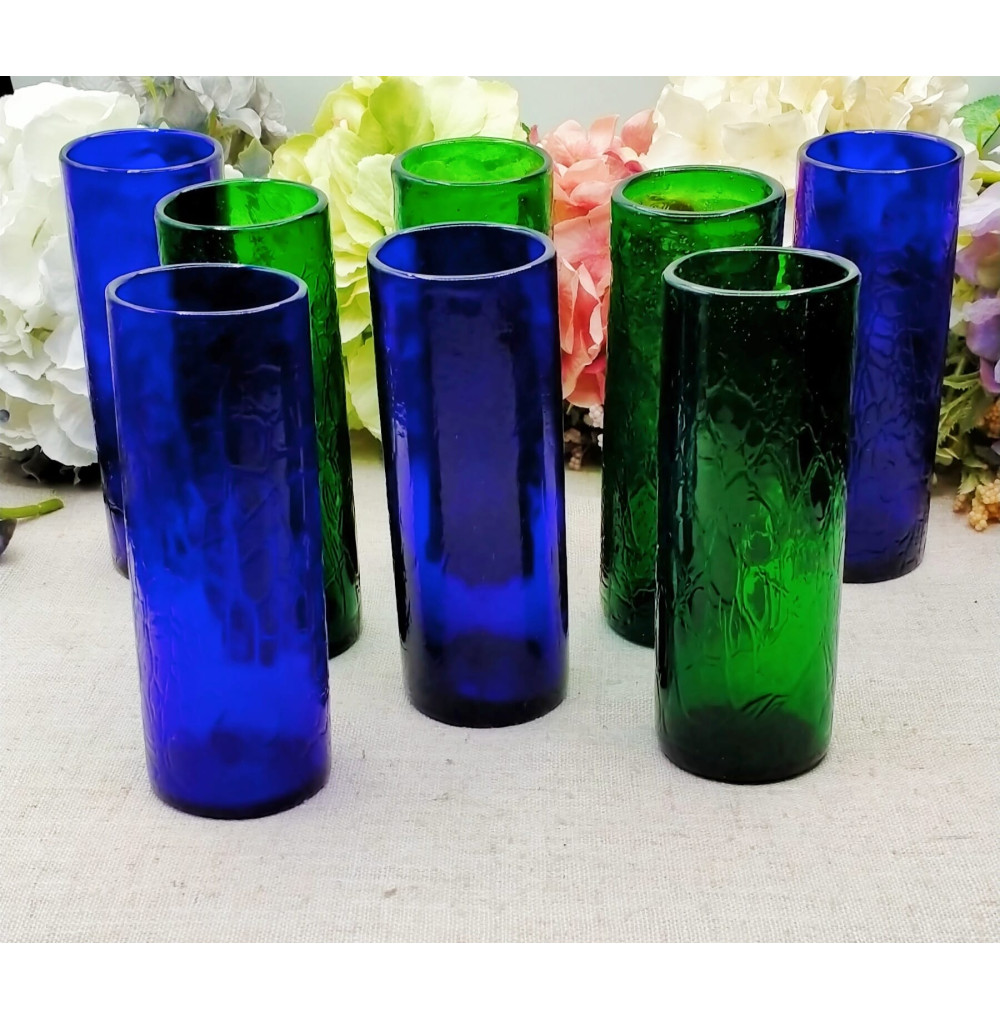 Vasos artesanales (set 8)