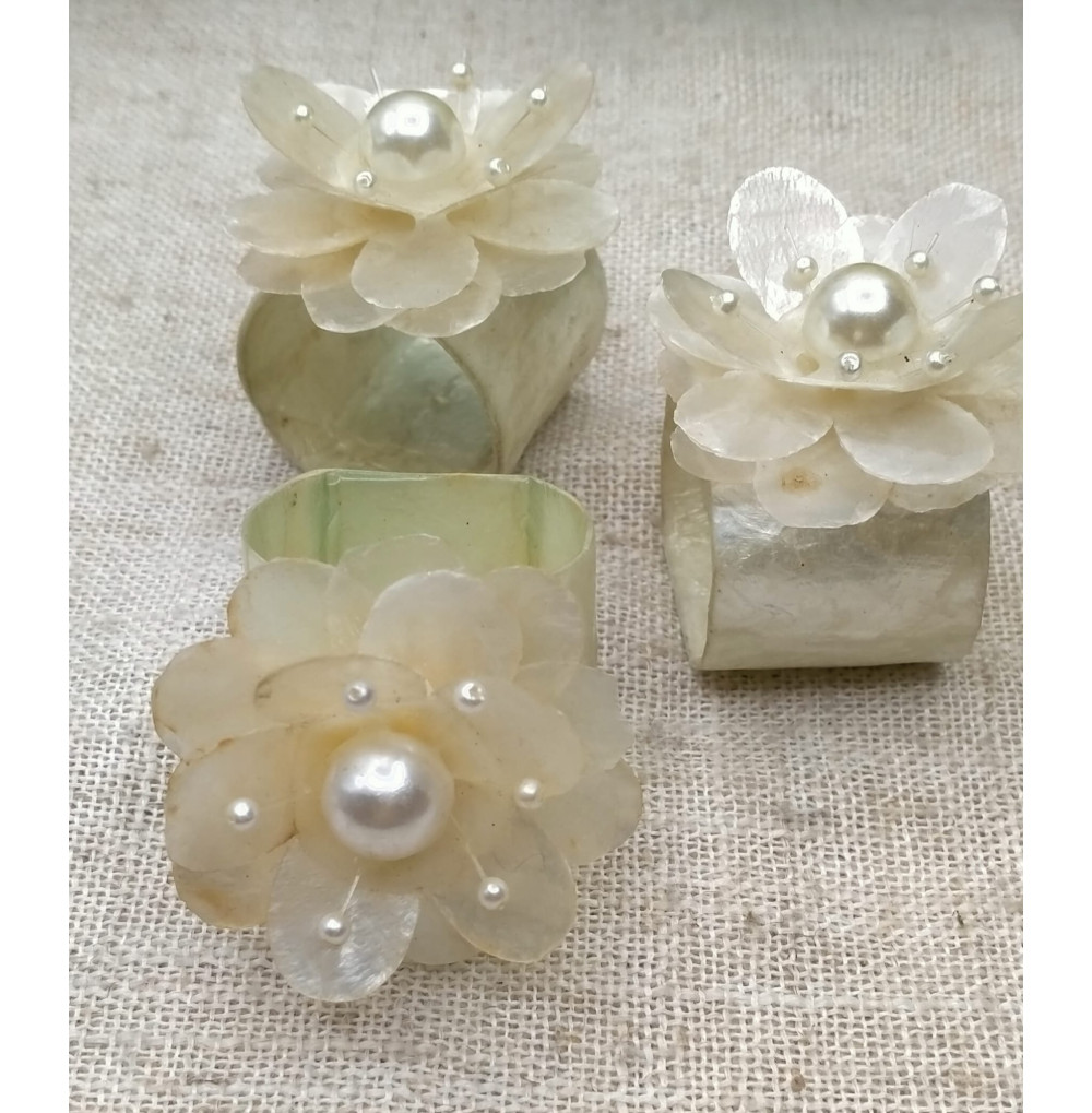 Servilleteros de madreperla