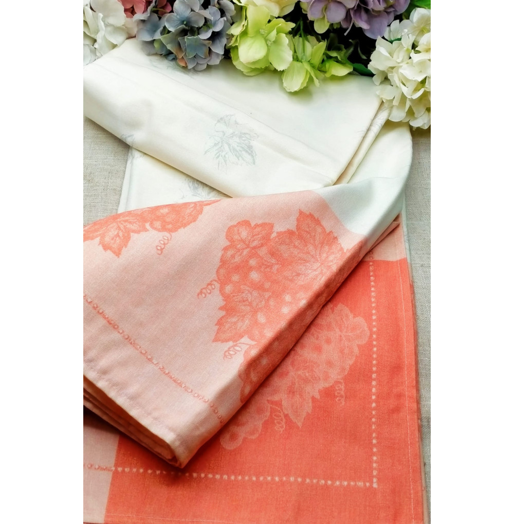 Mantel uvas naranja 3,5m