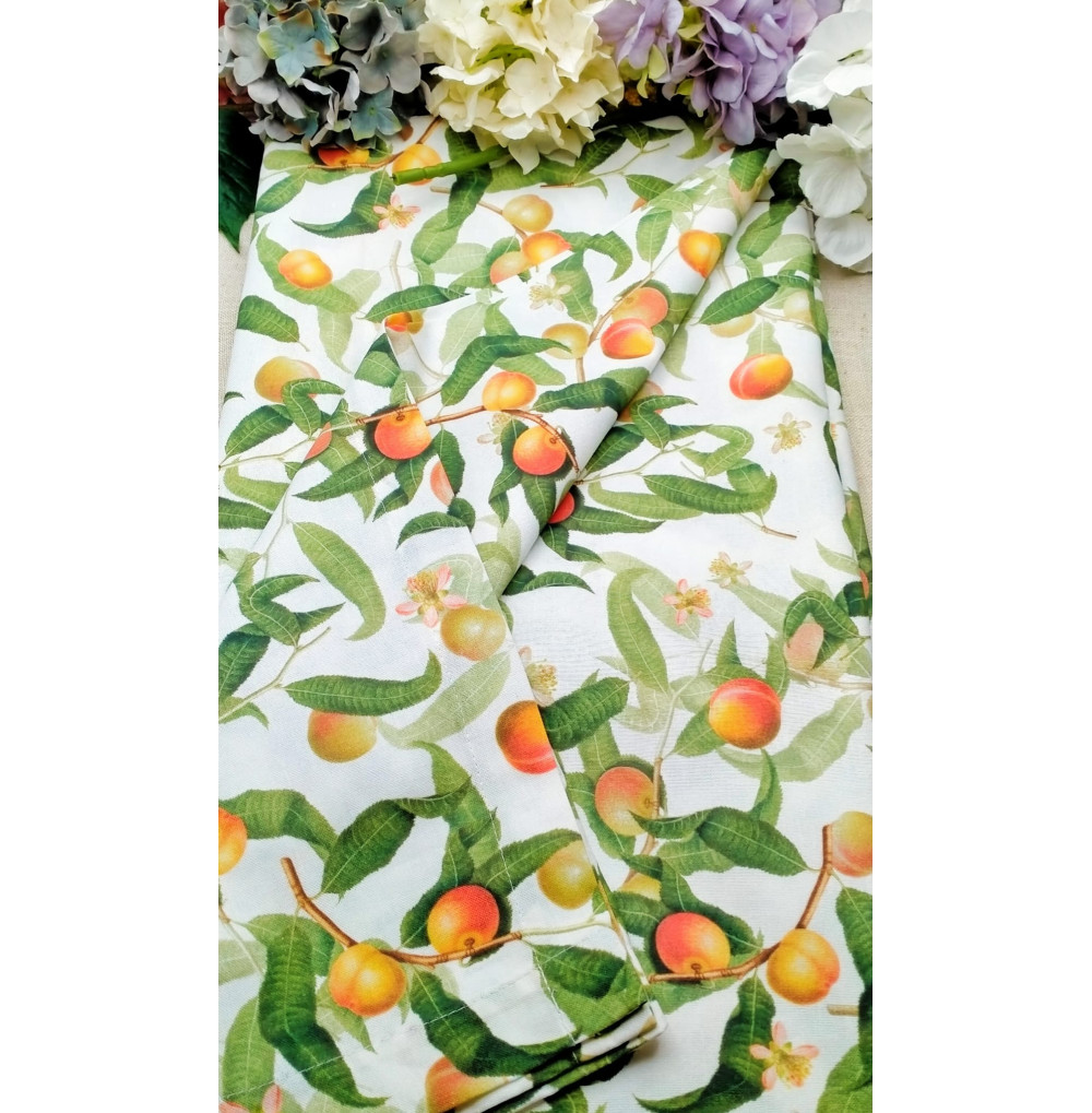 Mantel melocotones 4m