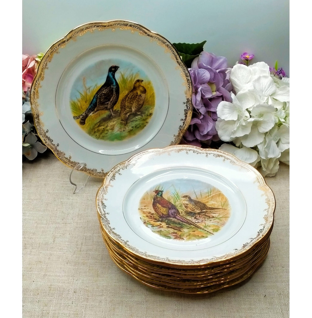 Caza plato llano Limoges