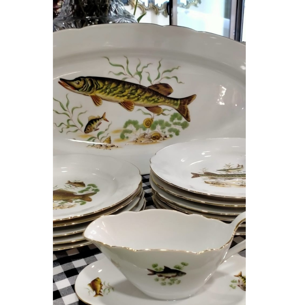 PECES Set de platos, fuente...