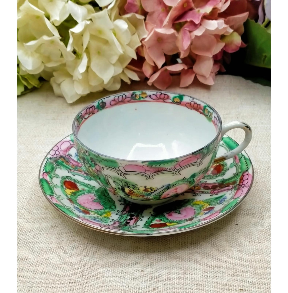 Rosetón taza de té