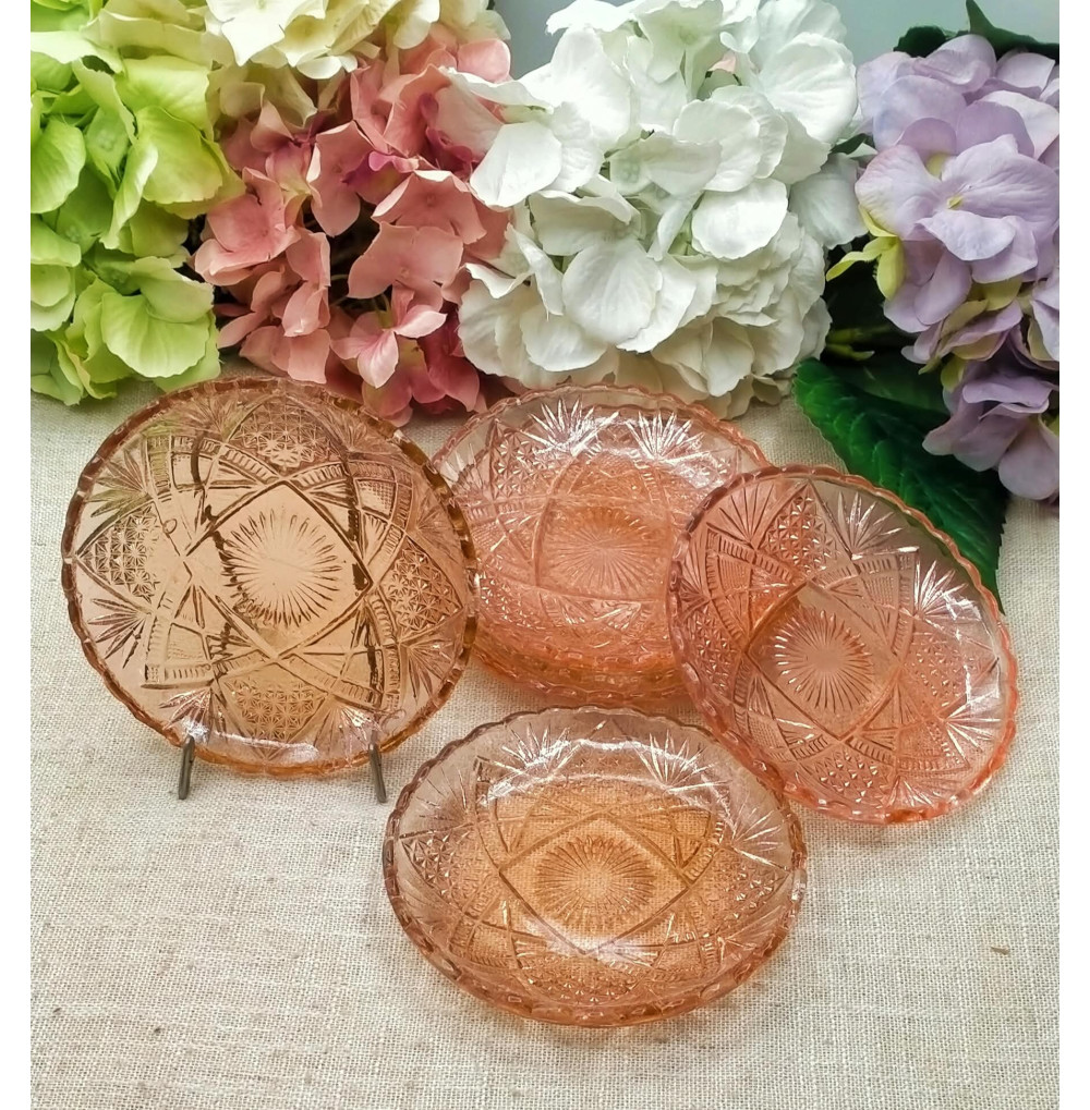 Set 6 platitos cristal