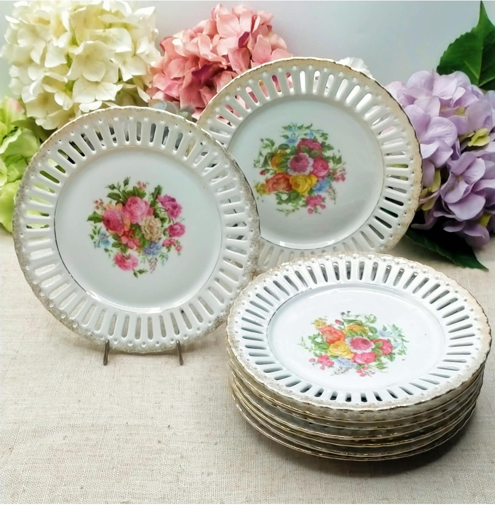 Set  9 platos postre