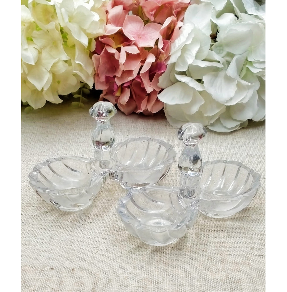 Salero y pimentero cristal
