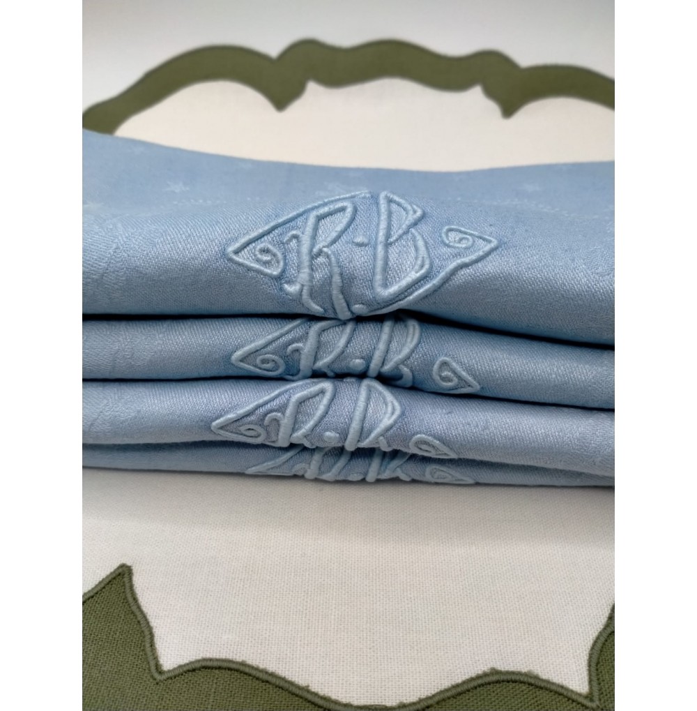 Servilleta francesa azul