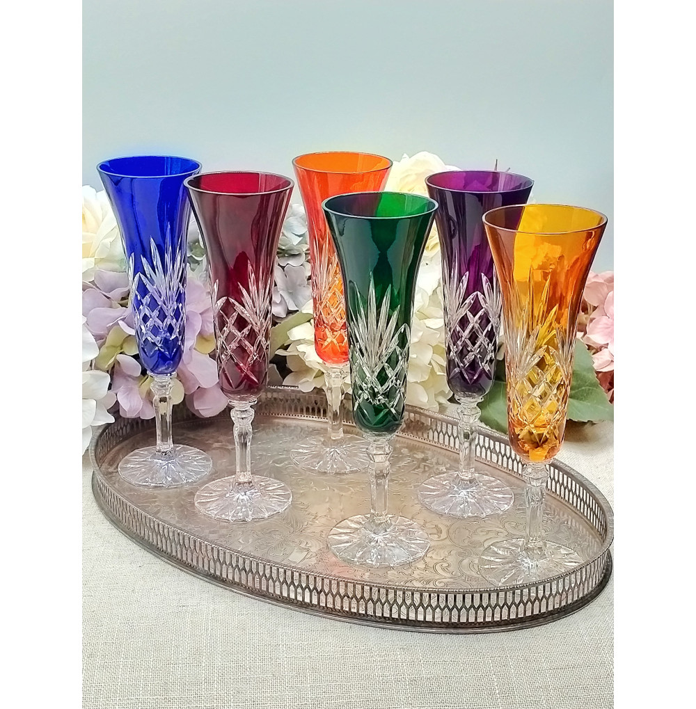 Cristal tallado copa...