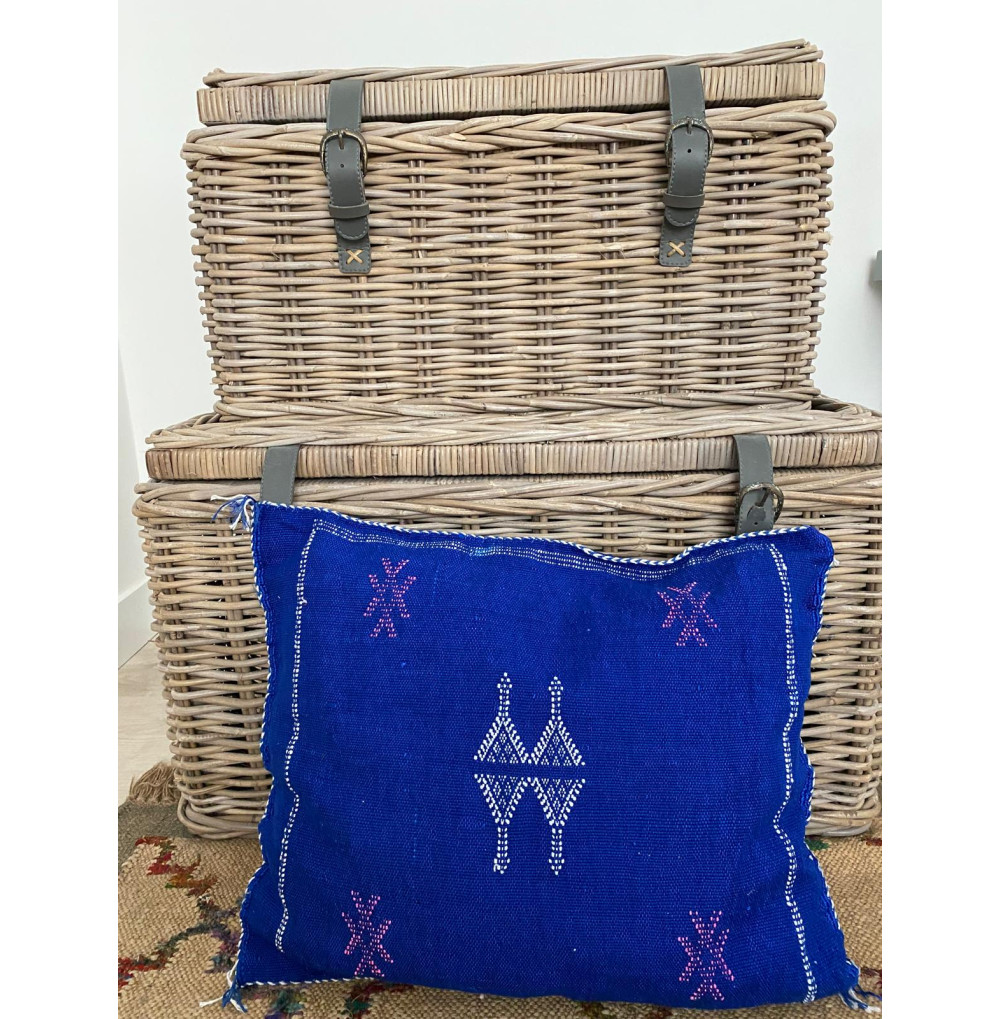 Cojín de sabra azúl indigo