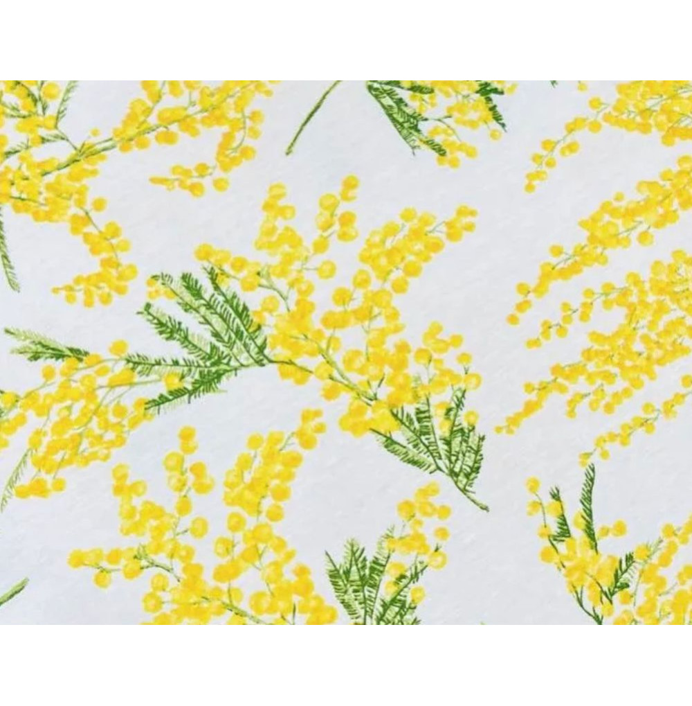 Mantel resinado mimosas