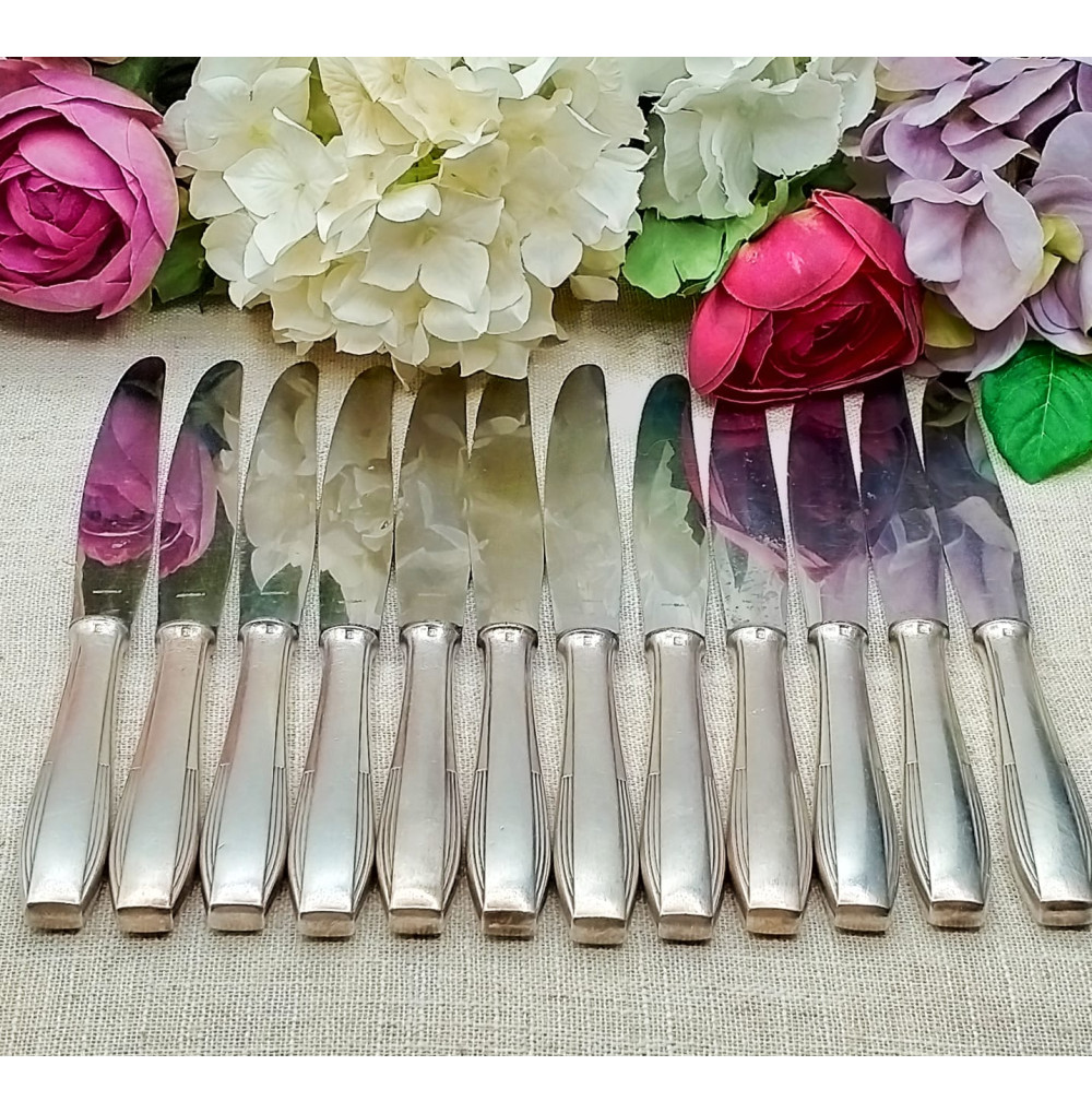 Cuchillos alpaca. Set de 12...