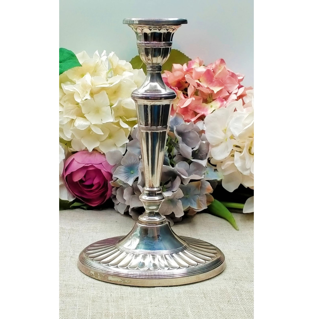 Candelero alpaca antiguo