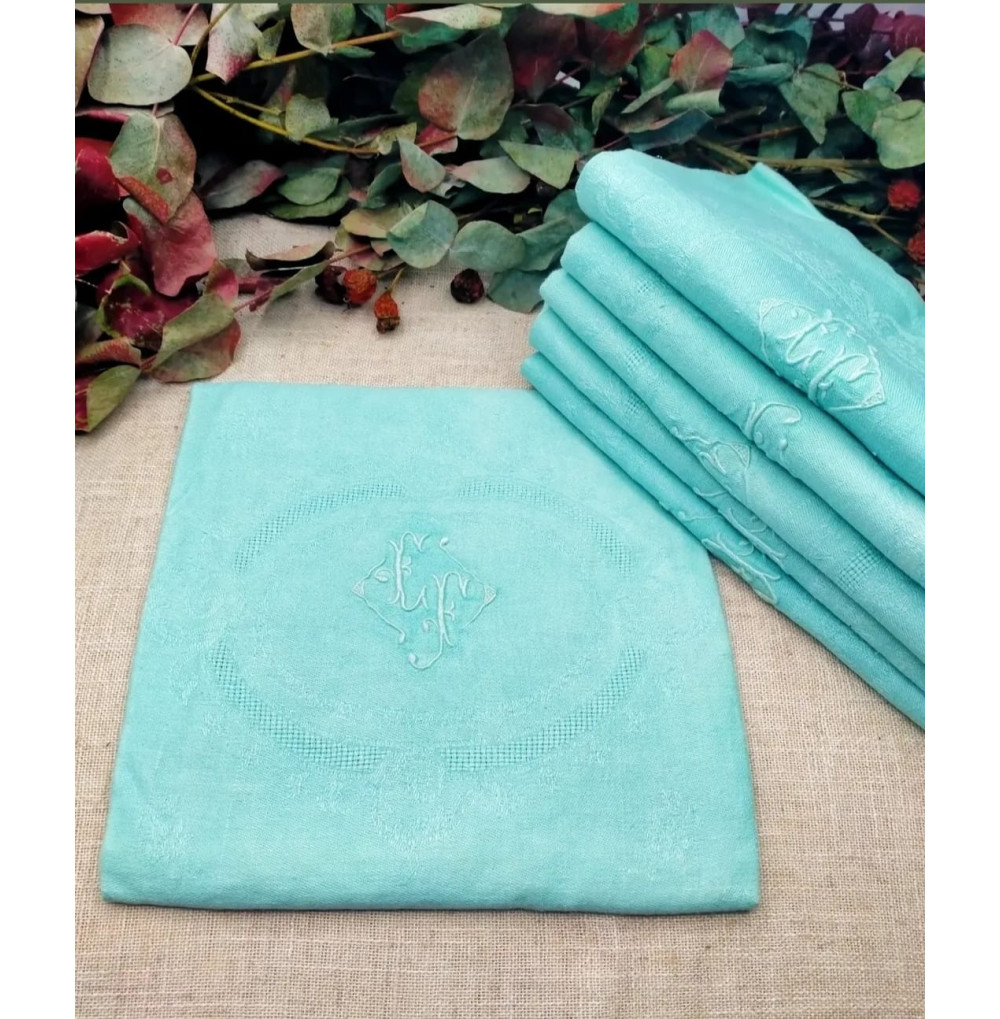 Servilleta francesa azul suave