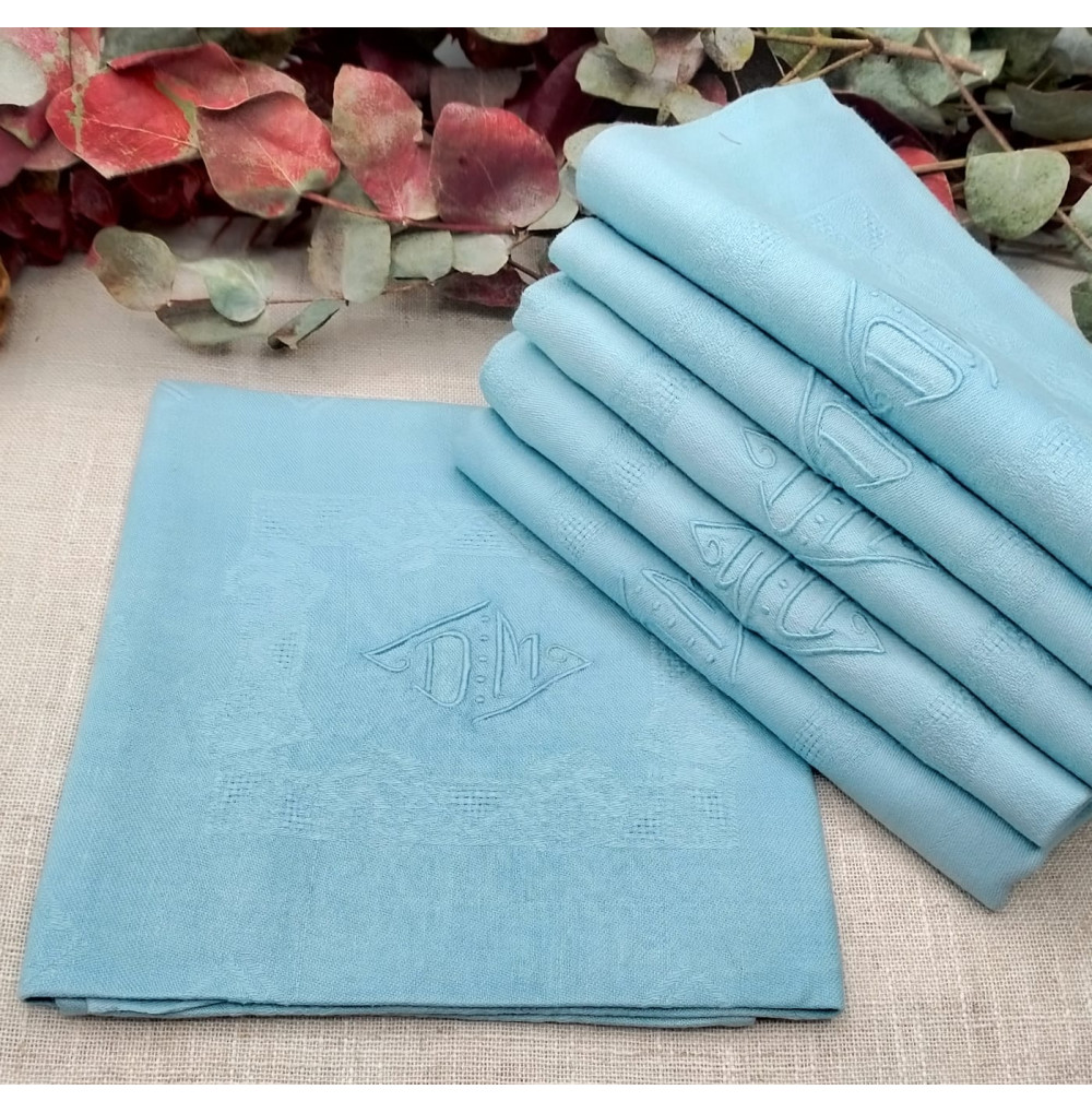 Servilleta francesa azul claro