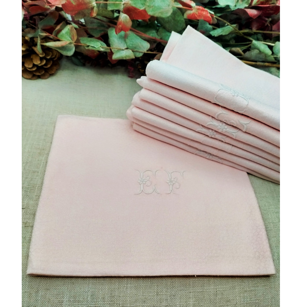 Servilleta francesa rosa claro