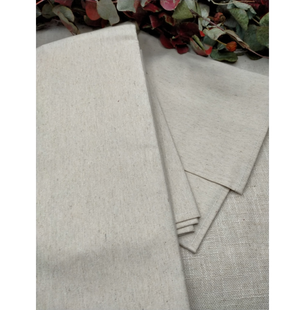 Mantel resinado beige