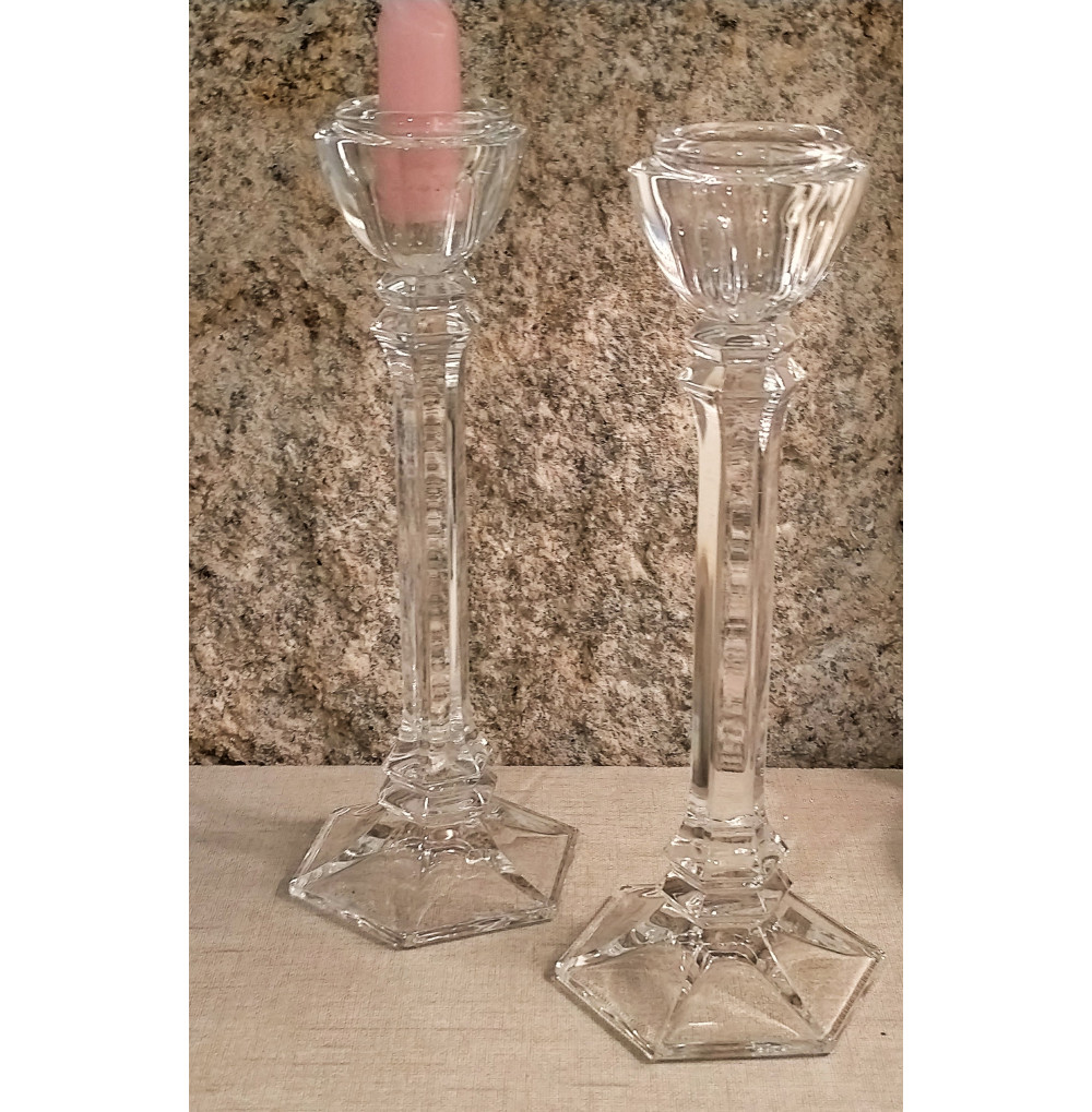 Candeleros de cristal