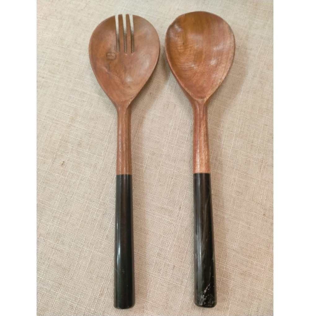 Servicios ensalada madera