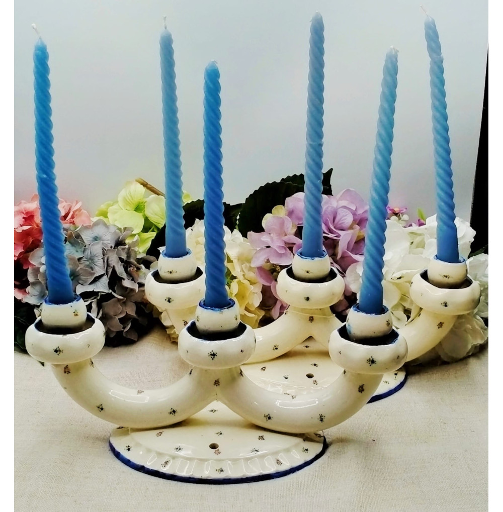 Candelabros porcelana 34cm