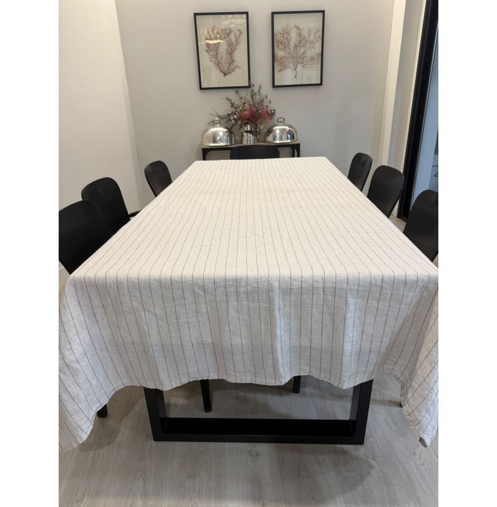 Mantel lino rayas 2,60m