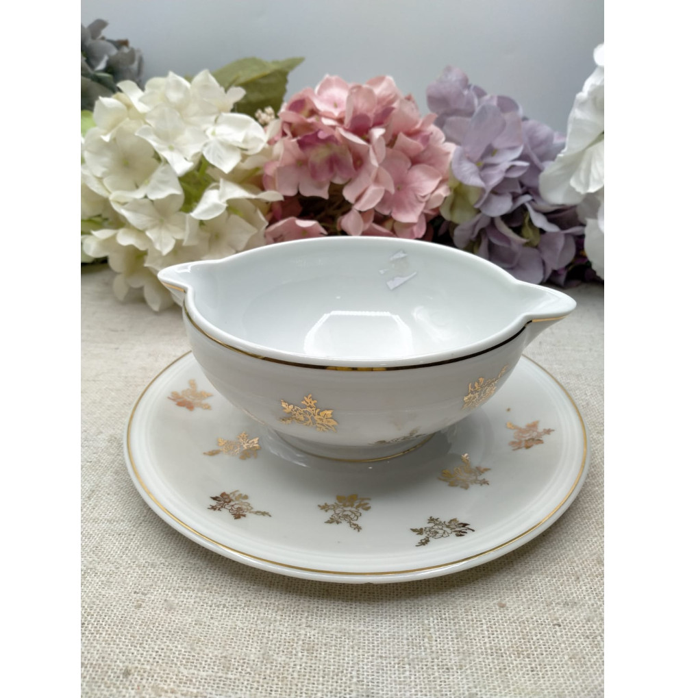 Salsera Limoges con plato